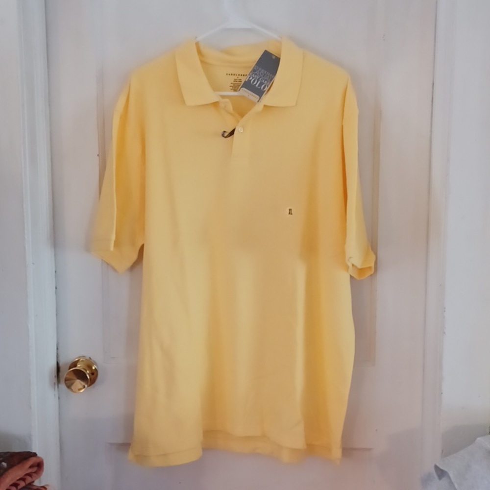 Saddlebred polo shirt men's size xlarge yellow